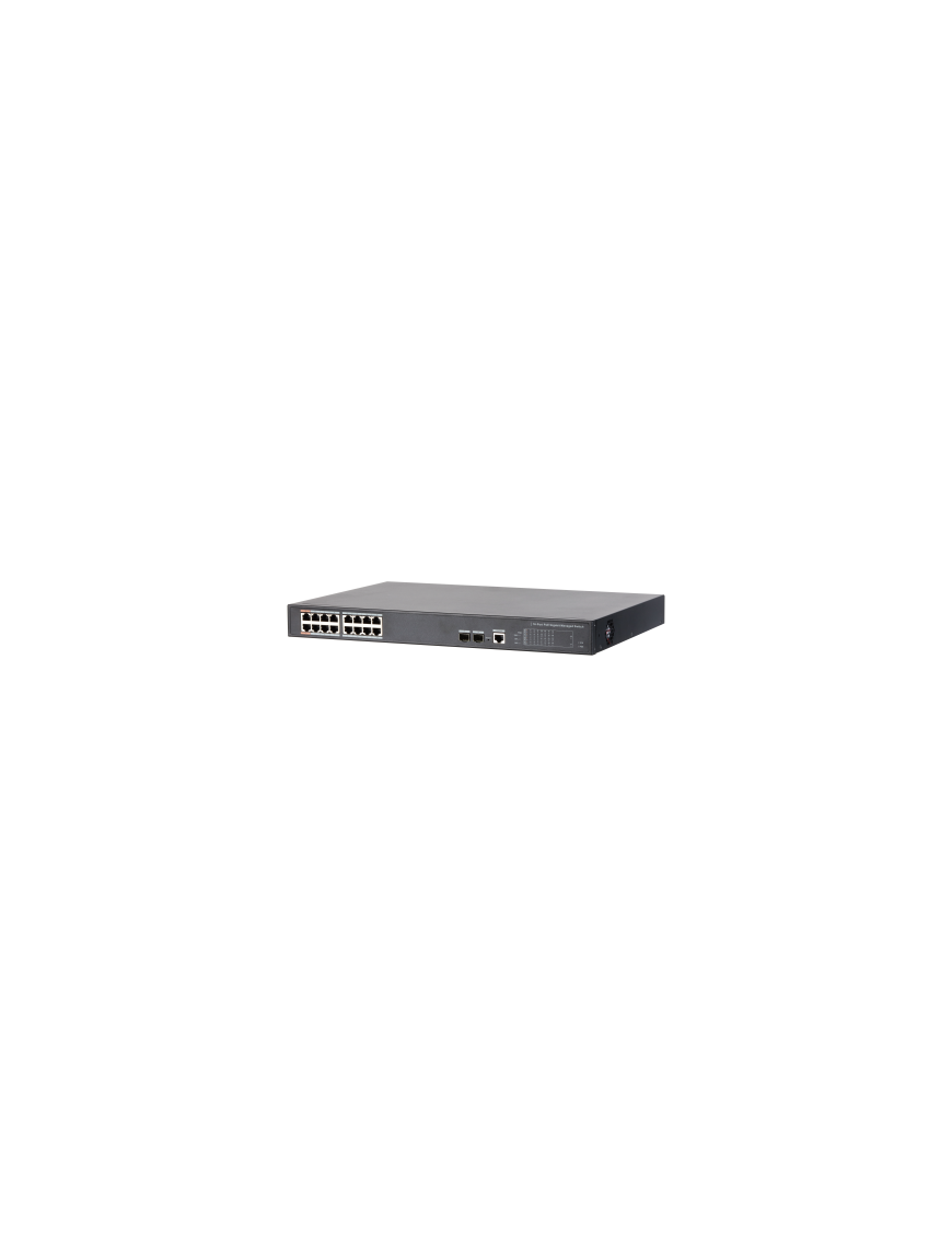 Switch PoE Dahua 16 Portas Gestão PFS4218-16ET-240 + 2x SFP