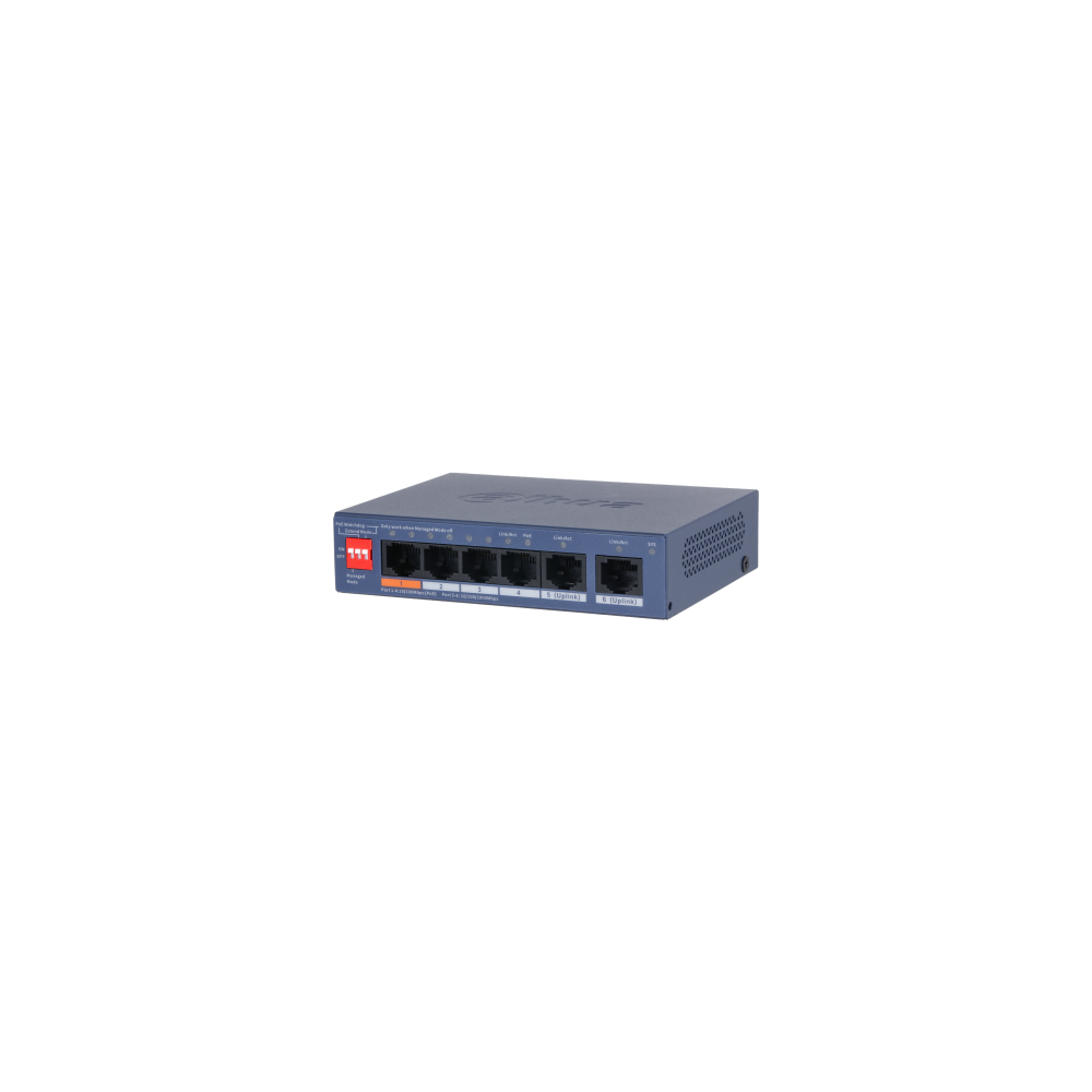 Dahua CS4006-4ET2GT-60 Switch PoE 4x100M 2x1G 60W