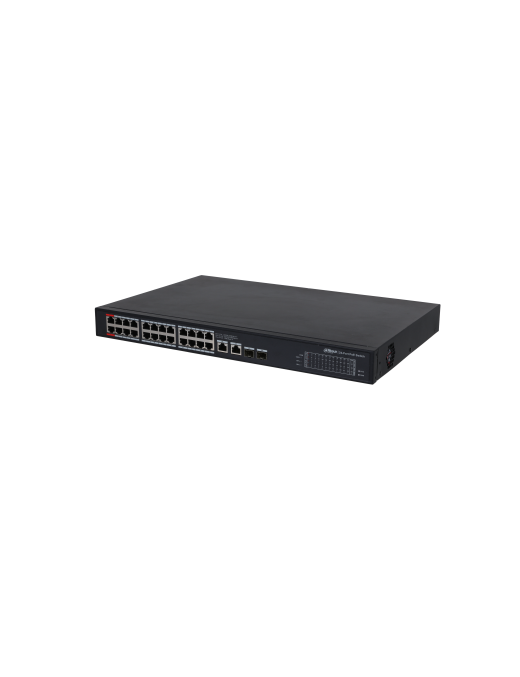 Switch Dahua 24 Portas 1G PoE 360W com Uplink Fibra PFS3228-24GT-360-V2