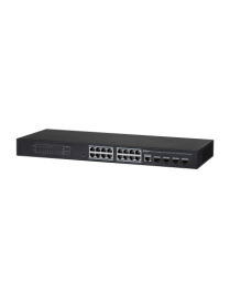 Switch Dahua 16P PoE 240W Gigabit +4xSFP Gerido - Rede Segura