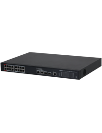 Switch Dahua PoE 16 portas S3218-16ET-135 135W + 2xSFP/1G