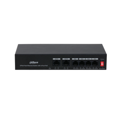 Dahua PFS3006-4ET-36 Switch PoE 4x100M + 2 Uplink 36W