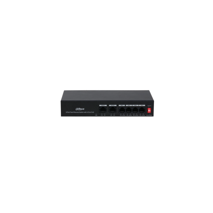 Dahua PFS3006-4ET-36 Switch PoE 4x100M + 2 Uplink 36W
