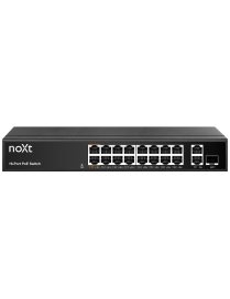 Switch PoE noXt 16P 160W com uplink Gigabit - P16P2UP-160W