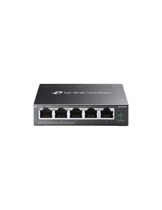 Switch TP-LINK ES205GP 5P 4 PoE+ 65W Gigabit Omada Gestão