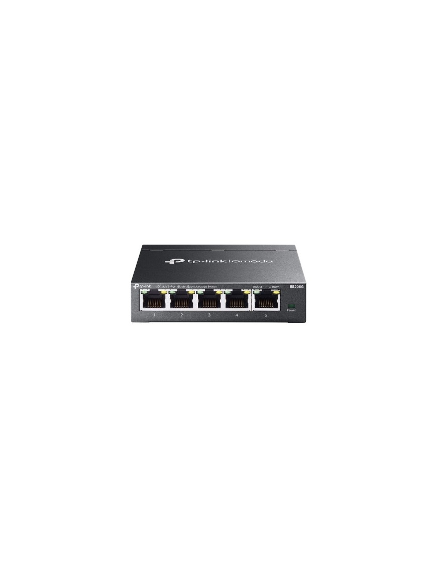 Switch TP-LINK ES205G 4Px1G+1x1G OMADA - Rede Gigabit PoE
