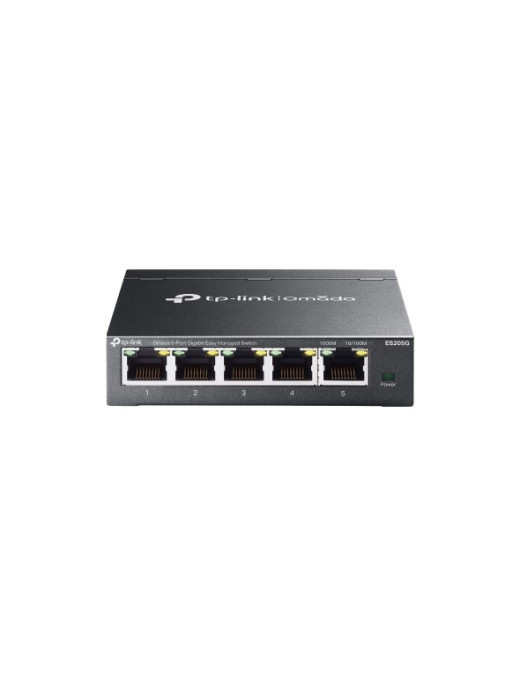 Switch TP-LINK ES205G 4Px1G+1x1G OMADA - Rede Gigabit PoE