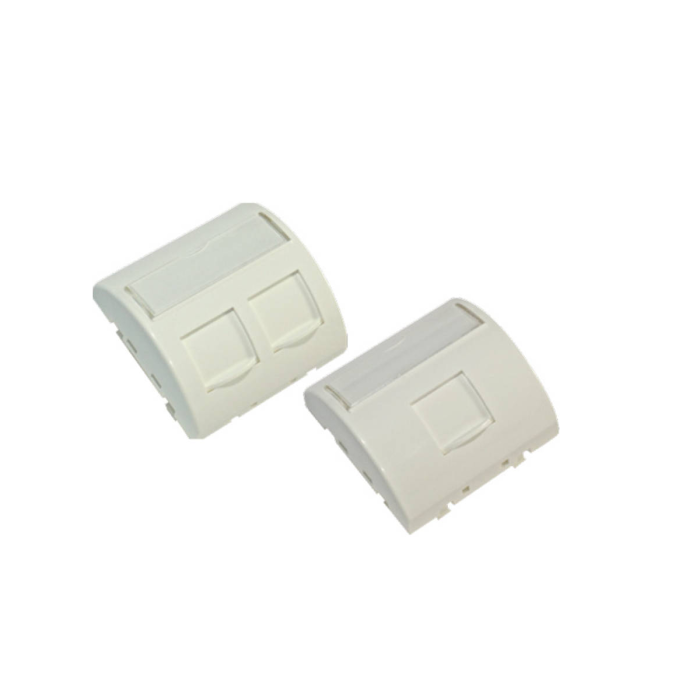 Excel Curved Shutter 45x45mm 1-Port para Keystone