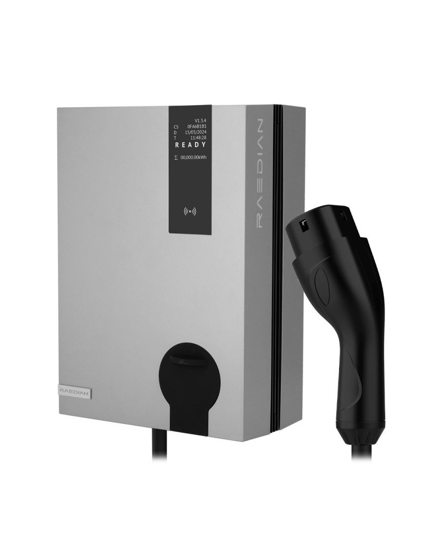 Carregador EV RAEDIAN NEO11-T5S 11KW Trifásico com Cabo e App