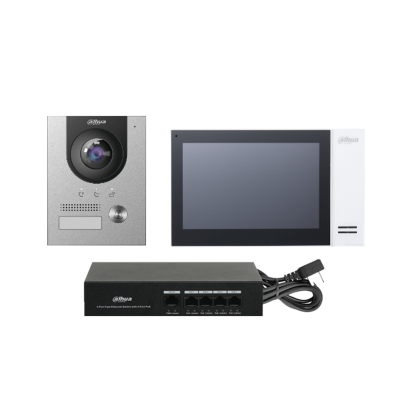Kit Vídeo Porteiro IP PoE Dahua KTP01L(S)