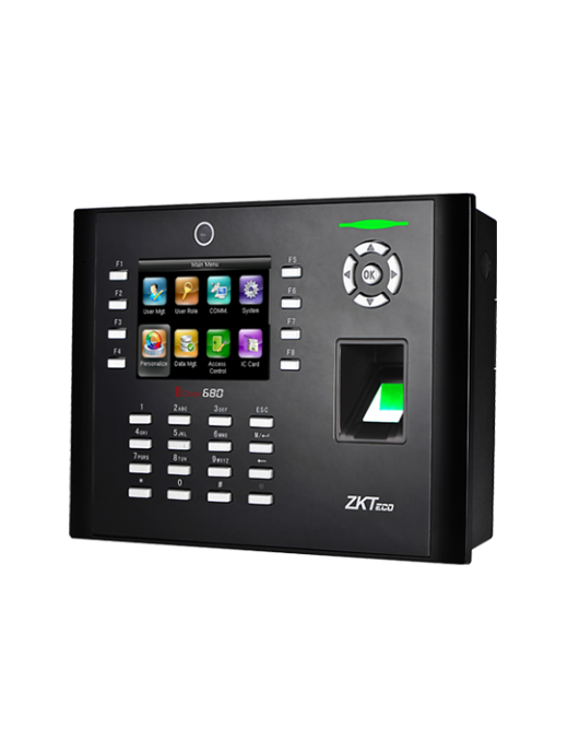 ZK Teco TA-ICLOCK-680ZMM-12 Controlo Ponto Dual Teclado Cartão