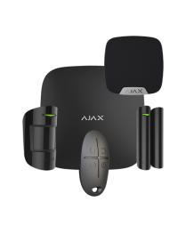 AJAX KIT 2 BLACK - Kit completo com HUB e sensores de segurança