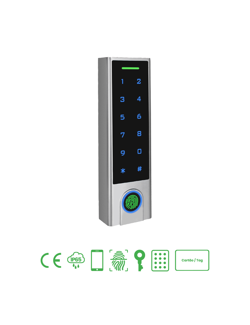 NOCA(MX-F3) Teclado Exterior IP65 com PIN, Biometria e RFID NOSSSA