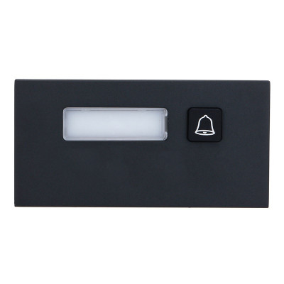 VTO4202FB-MB1 - MÓDULO 1 BOTÃO PRETO MODULAR DAHUA