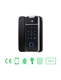 Fechadura eletrónica MX-FG6 NOSSSA para porta vidro com RFID e biometria