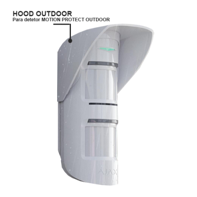 AJAX Hood Outdoor cobertura branca para MotionProtect