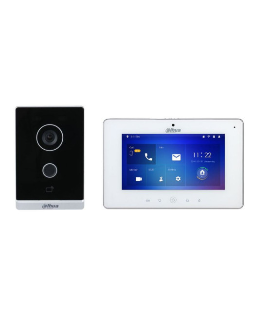 Kit Vídeo Porteiro Dahua KTW01 – Sistema IP Villa com Wi-Fi, PoE e Câmara IR IP65