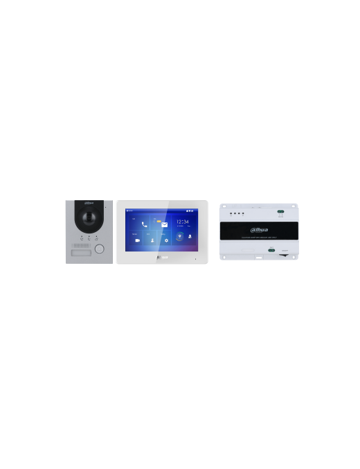 Vídeo-Porteiro 2 Fios PoE Dahua KTD01L(S) - Kit Completo