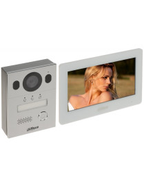 Kit Vídeo Porteiro Dahua EVK111 2 Fios Wi-Fi | Instalação Saliente