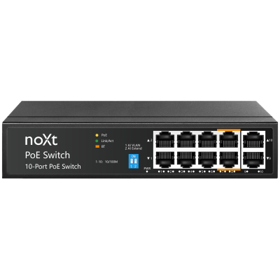 noXt P8P2UP-100W Switch PoE 8 portas 100Mbps 100W