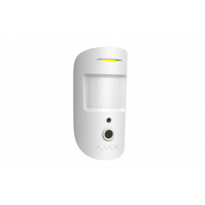 AJAX MotionCam White detetor PIR com câmara 12m