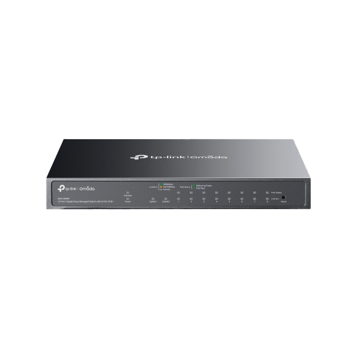 TP-Link ES210GMP Switch 8 Portas PoE+ 123W Omada