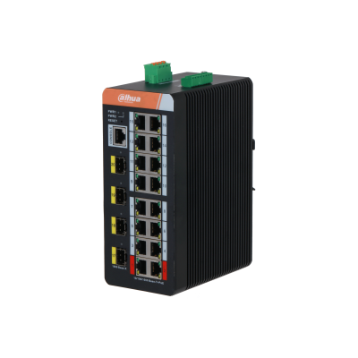 Dahua IS4420-16GT-240 switch industrial 16x PoE 240W + 4x SFP