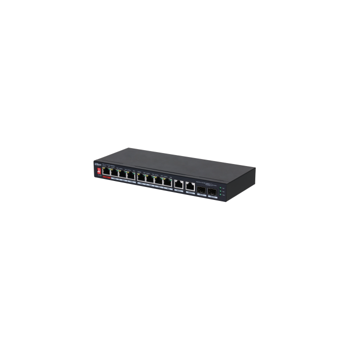 PFS3210-8GT2GF-96 Switch 8Px1000M PoE 96W +2x1G/2xSFP DAHUA