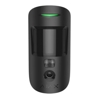 AJAX MotionCam HDR-B detetor movimento com câmara Preto