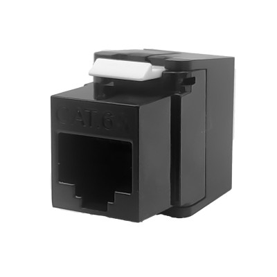 JKC11-UC6-A - JACK KEYSTONE CAT6 UTP NÃO BLINDADO PRETO