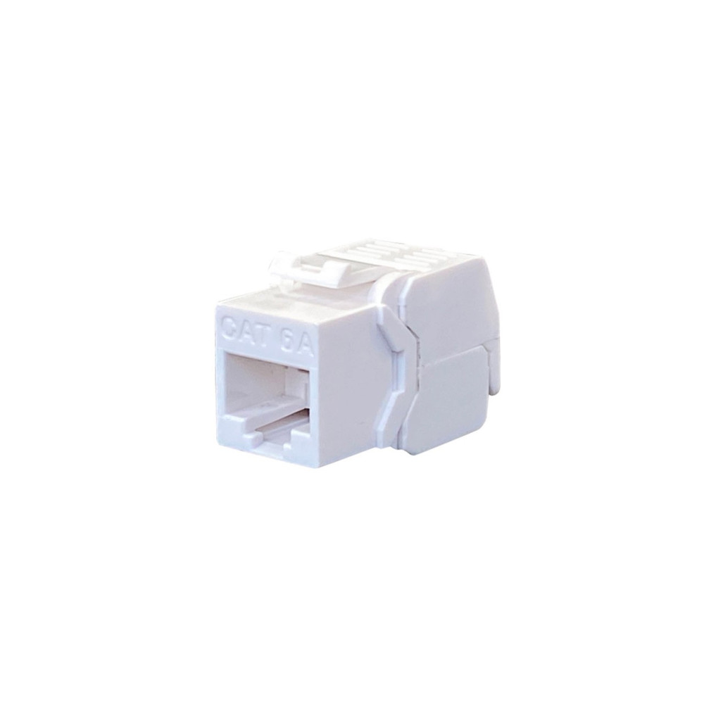 JKC11-UC6A - JACK KEYSTONE CAT6A UTP NÃO BLINDADO BRANCO